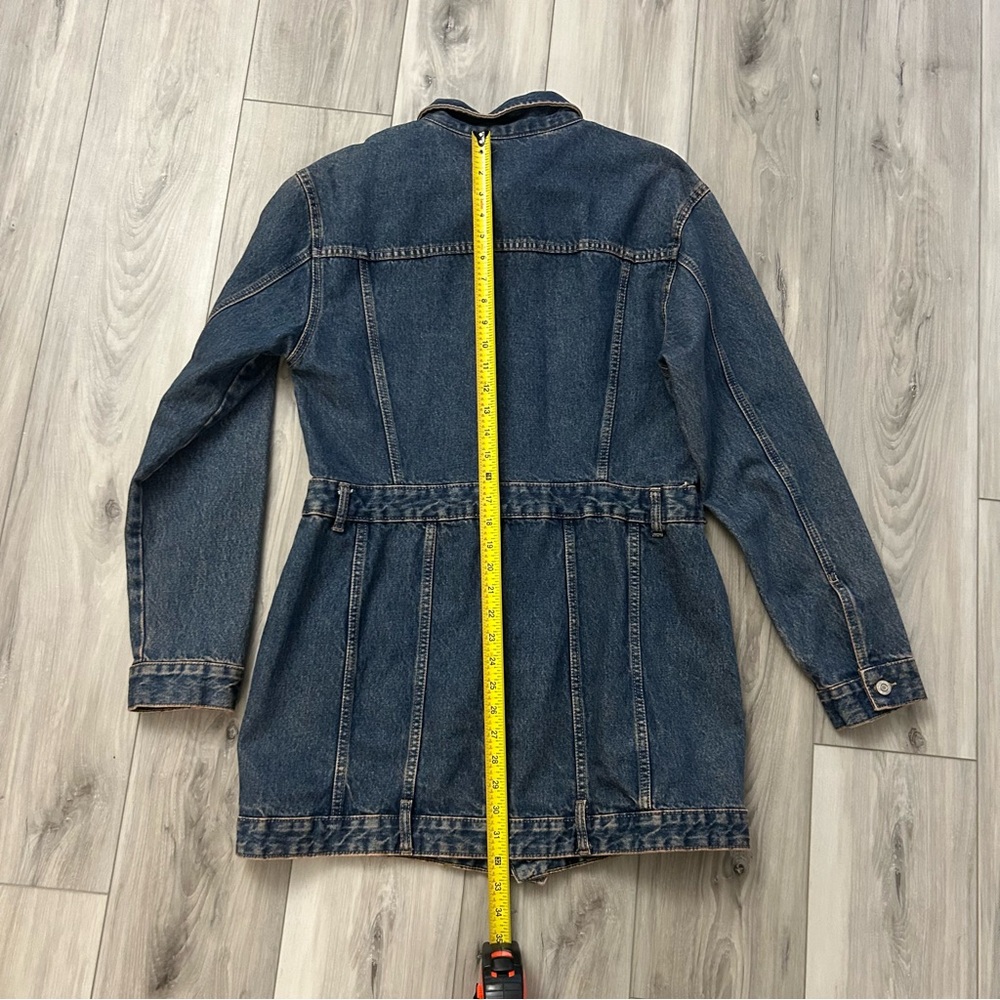 Zara Denim TRF Dress Size XL Blue EUC - Picture 9 of 11